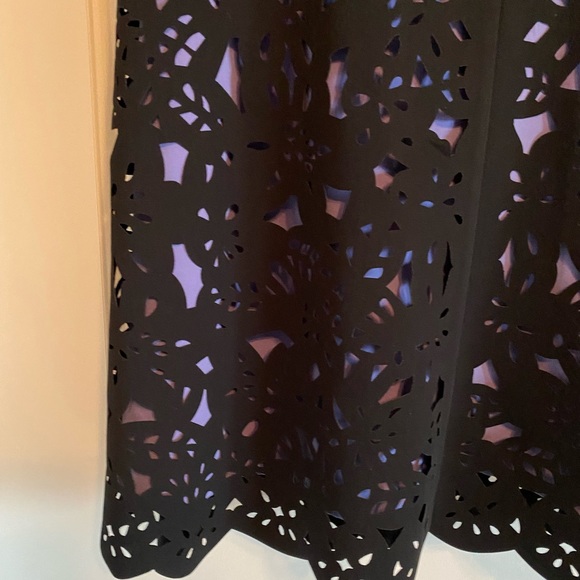 Nue by Shani blue/purple and black laser cut dress - Picture 13 of 16